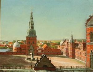 Udsigt Fra Frederiksborg Slot Over Hillerod by Just Jerndorff