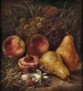Still Life With Fruit En Plein Air by Elizabeth Gilbert Jerome
