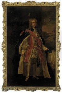 Portrait Of Thomas Pelham-holles, 1st Duke Of Newcastle-upon-tyne And 1st Duke Of Newcastle-under-lyne In Garter Robes by Charles Jervas