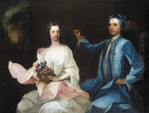 Portrait Of Robert Mason Of Masonbrook, Loughrea, County Galway, And His Wife, Sara Monck - view 1