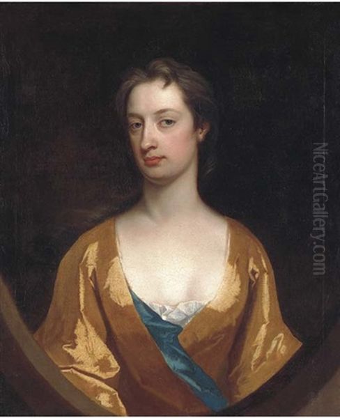 Portrait Of Mrs. Dunbar In A Yellow Gown - view 1