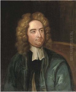 Portrait Of Jonathan Isaac Bickerstaff Swift, Seated Bust-length, In A Blue Coat