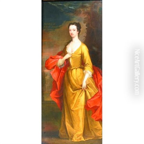 A Full Length Portrait Of The Duchess Of Dorset, Daughter To General Colyear - view 1