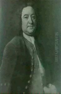 Portrait Of Thomas Marsh, Half Length, Wearing A Brown Coat And Embroidered Waistcoat by Charles Jervas