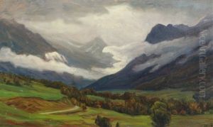 Scenery From Zillerthal, Tyrol by Henrik Gamst Jespersen