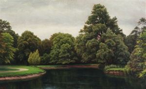 A Scenery From Frederiksberg Gardens by Henrik Gamst Jespersen