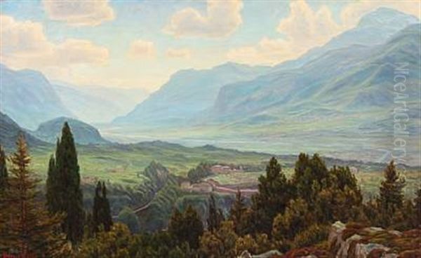 View Of The Adige Valley In Trento, Italy - view 1
