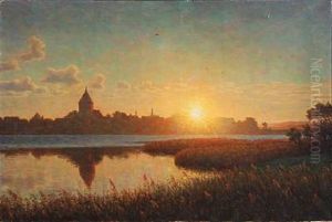 Sunrise At Ribe by Henrik Gamst Jespersen