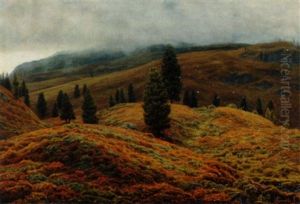 Hedelandskab I Tyrol. Oktober by Henrik Gamst Jespersen