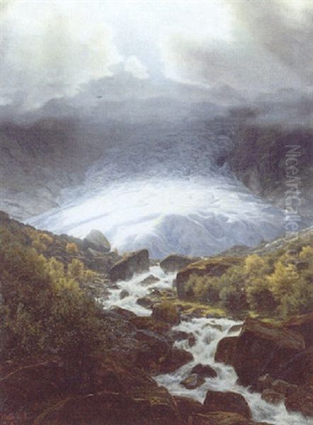Sollys Pa Isbrae, Parti Fra Norge - view 1