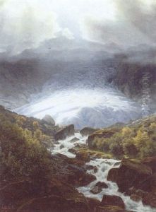 Sollys Pa Isbrae, Parti Fra Norge by Henrik Gamst Jespersen