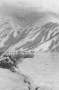 Verschneite Berglandschaft by Henrik Gamst Jespersen
