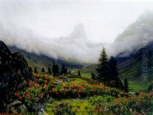 Sommerliche Gebirgslandschaft In Tirol by Henrik Gamst Jespersen