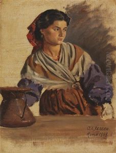 Junge Romerin by Carl Ludwig Jessen