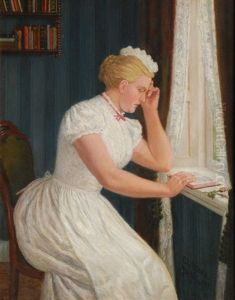 Reading Young Woman At A Window Reading Young Woman At A Window