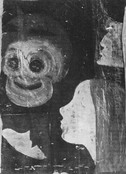Study Of Faces And A Skull - view 1
