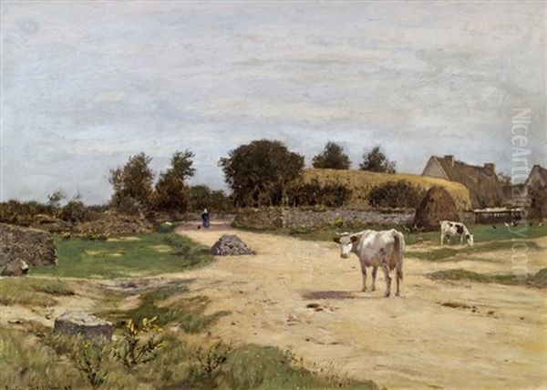 Landscape With A Farmhouse In Northern France - view 1