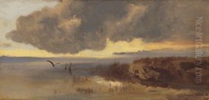 Landschaft Mit Kranichen