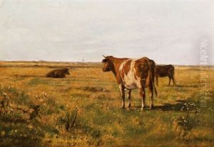 Kuhe Auf Der Weide by Eugen Jettel
