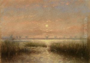 Seelandschaft Bei Mondschein Seelandschaft Bei Mondschein