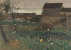 At The Edge Of The Farm by Eugen Jettel