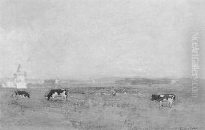 Viehweide In Holland by Eugen Jettel
