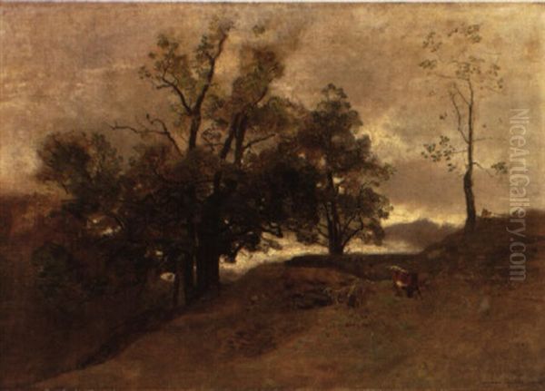 Landschaft Mit Weidevieh Im Vordergrund - view 1