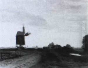Windmuhlen In Weiter Landschaft Windmuhlen In Weiter Landschaft