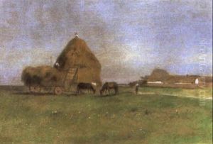 Wiese Nach Dem Heumaht by Eugen Jettel