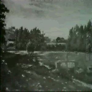 Wiesenlandschaft Mit Weidenden Kuhen