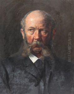 Head Of An Old Man by Rudolf Jettmar