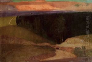 Phantasielandschaft by Rudolf Jettmar