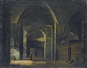 Interno Di Architettura All'antica Con Figure