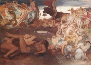 Kampfende Amazonen by Rudolf Jettmar