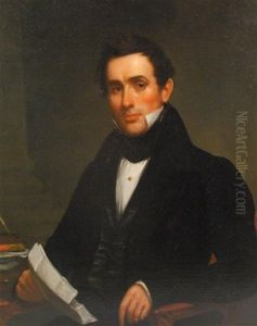 Portraits Depicting Moses Wanzer And Mary Wanzer (a Pair)