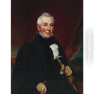 Portrait Of Captain Elisha Hart by William Jewett