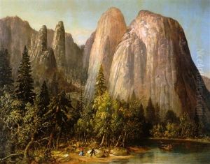 Jupiter's Spires, Yosemite Valley by William Smith Jewett