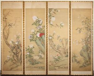 Four Paintings, A Tribute To Jiang Tingxi by Jiang Tingxi