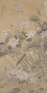 Kraniche In Lotos