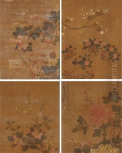 Flowers by Jiang Tingxi