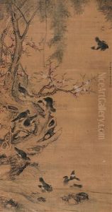 Flowers And Birds by Jiang Tingxi