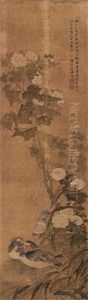Flowers And Birds by Jiang Tingxi