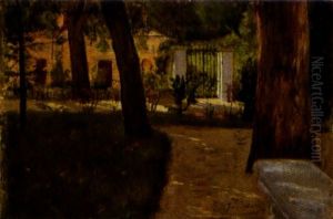 Vista De Jardin by Eugenio Jimenez Cisneros