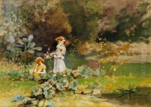 Fanciulle Tra I Fiori by Juan Jimenez Martin