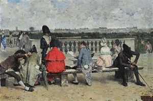 L'esplanade Au Temps Du Directoire by Jose Jimenez y Aranda