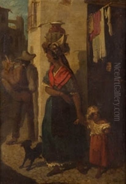 Aguadora Con Nina - view 1