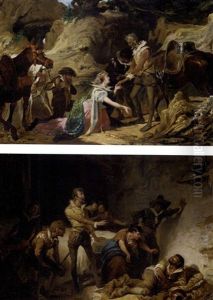 Dorotea Pretends To Be The Princess Micomicona (+ Sancho Panza Drinks The True Balsam Of Fierbras; Pair, From Don Quixote)