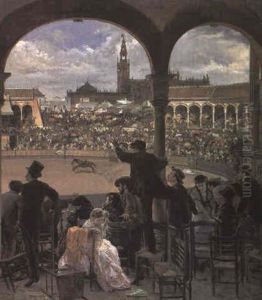 Un Lance En La Plaza De Toros by Jose Jimenez y Aranda