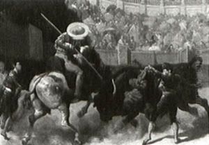 Tormenting The Bull by Jose Jimenez y Aranda