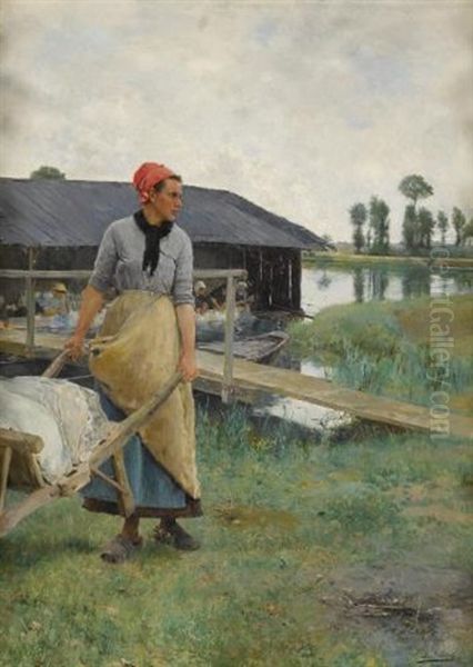 Washday On The Seine - view 1